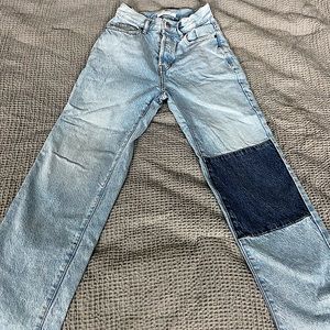 Pacsun High-rise vintage straight-legged denim jeans